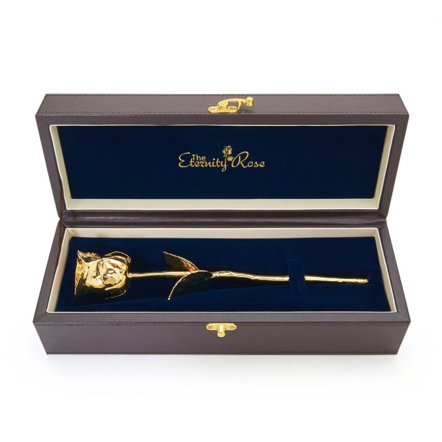 24 Karat Gold-Dipped Natural Rose 11.5&quot; — Australian Edition