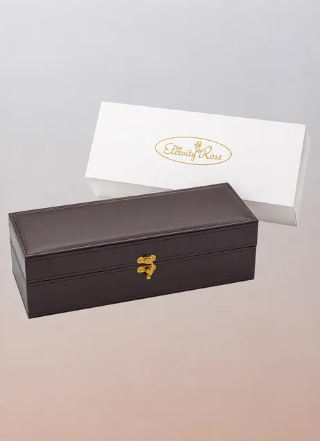 The Eternity Rose luxury stitched PU leather presentation case