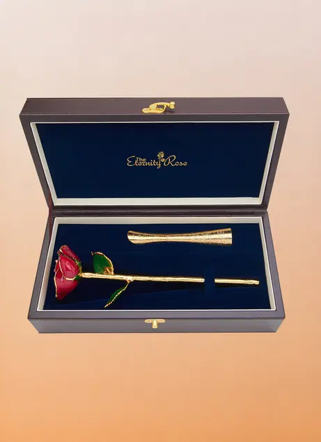 Rose and vase set