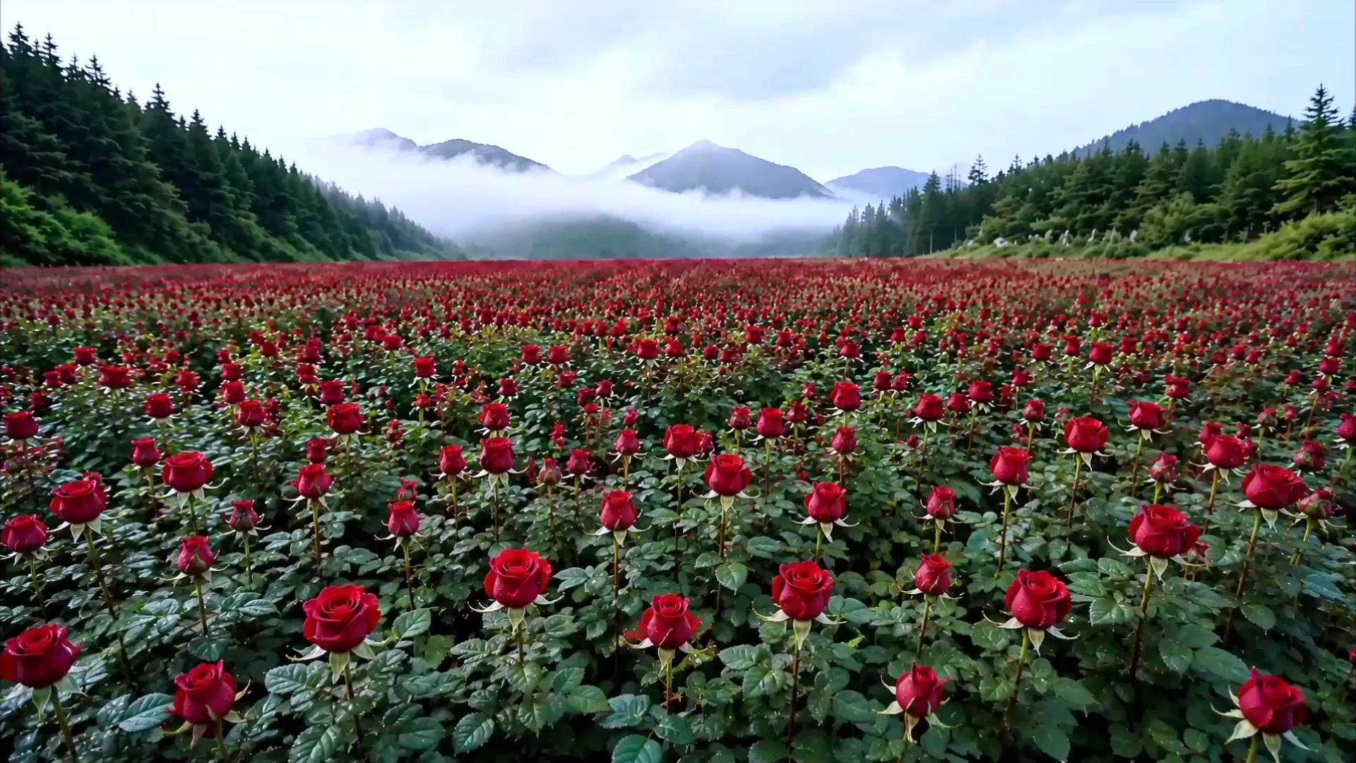 Rose field before the How They're Made video loads